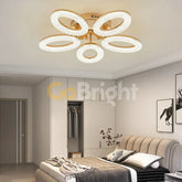 Lustra LED cu Telecomanda Elsabe 3 Tipuri de Lumini 100W Auriu